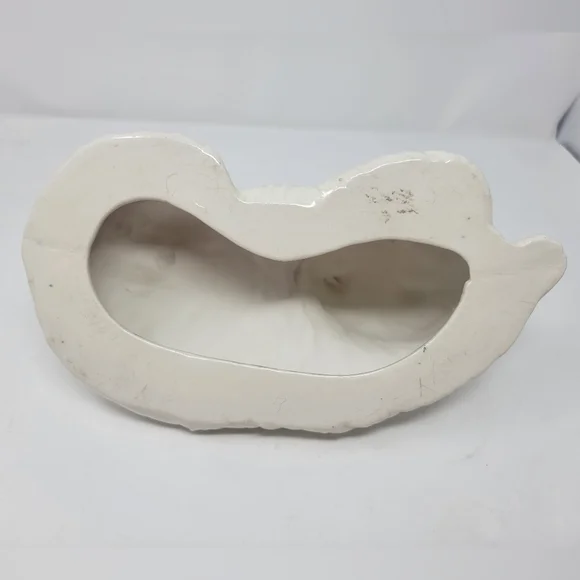 Vintage Plaster Ceramic Persian Pink Nosed Cat Kitten Statue Sculpture - Picture 5 of 7